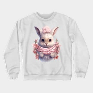Pink Christmas Rabbit Crewneck Sweatshirt